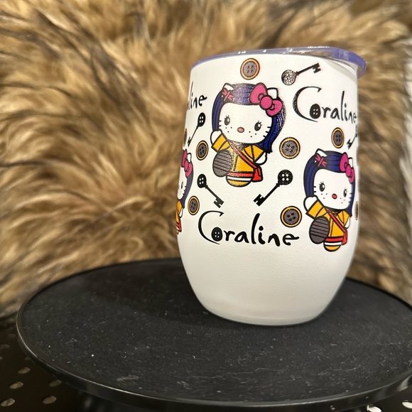 NIB-Coraline&Hello Kitty Collab 12oz Insulated Tumbler - Picture 4 of 7